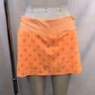 LULULEMON ATHLETICA ORANGE PLEATED PACESETTER SKIRT SIZE 6 REG