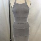 SILENCE + NOISE BLACK/ WHITE STRIPED BODYCON DRESS SIZE XS
