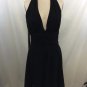 ABS BY ALLEN SCHWARTZ BLACK EMPIRE HALTER DRESS SIZE 8