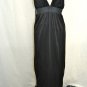 MAX MARA BLACK SILK HALTER MAXI DRESS SIZE 40