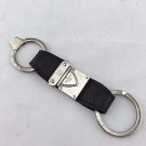 LOUIS VUITTON PORTE CLES BLACK LEATHER VALET KEY RING