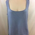 ST JOHN PORCELAIN BLUE SWEATER TANK SIZE L RETAIL $240
