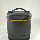 CHANEL BLACK LEATHER VANITY/ COSMETIC CASE SIZE SMALL