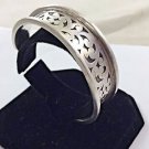 Lois Hill .925 Granulated Swirls Bangle Bracelet 7 1/2" 43 grams