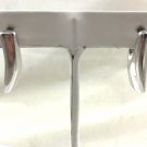 18K WHITE GOLD MODERN SHAPED EARRINGS MADE IN ITALY  PIERCED 5.4 grams