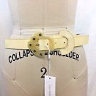 CACHAREL CREAM PATENT LEATHER BELT SIZE M