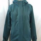 REI TEAL HOODED ALL WEATHER JACKET W/ REMOVABLE LINING SIZE SMALL