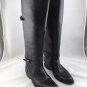 FRYE DORADO BLACK LEATHER RIDING BOOTS SIZE 7