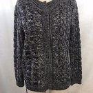 ETOILE ISABEL MARANT GRAY WOOL CABLE KNIT CARDIGAN SWEATER SIZE 3