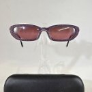 SALVATORE FERRAGAMO 2044-B PURPLE RECTANGLE CRYSTAL DETAIL SUNGLASSES