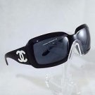 CHANEL 5076-H BLACK LARGE SQUARE MOTHER OF PEARL CC SUNGLASSES