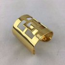 TRINA TURK GOLD TONE GEOMETRIC CUT OUT CUFF