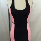 LULULEMON ATHLETICA BLACK/ PEACH/ PINK COLOR BLOCK TANK SIZE S