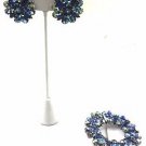 VINTAGE ALICE CAVINESS AURORA BOREALIS BROOCH & EARRINGS
