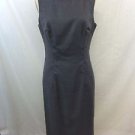 SISLEY CHARCOAL GRAY WOOL SLEEVELESS SHIFT DRESS SIZE SMALL