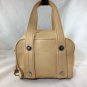 CHANEL TAN LEATHER SILVER TONE HARDWARE TWO STRAP SMALL TOTE BAG