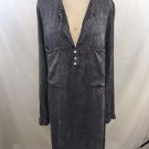 ANGELA MARA GRAY TWO POCKET TUNIC DRESS SIZE LARGE