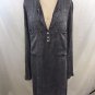 ANGELA MARA GRAY TWO POCKET TUNIC DRESS SIZE LARGE