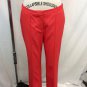 DIANE VONFURSTENBERG RED ORANGE CASUAL ANKLE PANTS SIZE 6