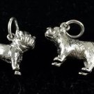 (2) Dog Charms .925 Silver  .925 SILVER