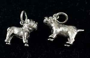 (2) Dog Charms .925 Silver  .925 SILVER