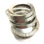 Silvertone spring 10 wrap segmented Bracelet