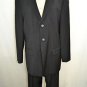 HUGO HUGO BOSS BLACK WOOL PINSTRIPED SUIT SIZE 38 R