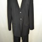 HUGO HUGO BOSS BLACK WOOL PINSTRIPED SUIT SIZE 38 R