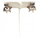 Vintage .925 Sterling Silver spiked circular Earrings