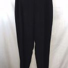 BABETTE BLACK REVERSE PLEAT WIDE LEG PANTS SIZE SMALL