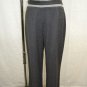 MOSCHINO CHEAPANDCHIC CHARCOAL GRAY WOOL PANTS SIZE 10
