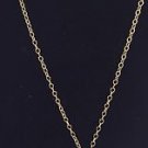 14/20 Gold Filled Chain Necklace “V” Pendent 20"