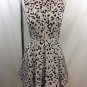 KEEPSAKE BLACK/ BEIGE LEOPARD PRINT FIT N FLARE DRESS SIZE XS