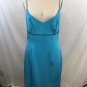 ESCADA TURQUOISE SILK BEADED 121 KLEID DRESS SIZE 38 RETAIL $1,025