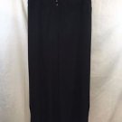 BABETTE BLACK POLY MICROFIBER WIDE LEG PANTS SIZE LARGE
