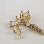 HOBE VINTAGE WEEPING WILLOW DROP PEARL BROOCHE