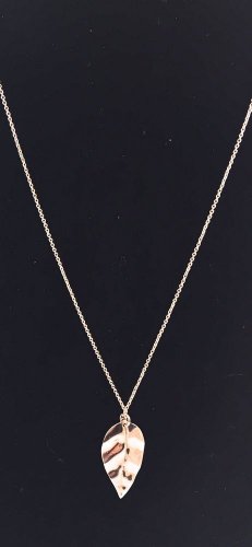 Gorjana Gold Tone Leaf Pendant Necklace 18"