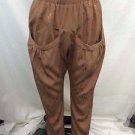 FLYNN SKYE BROWN COPPER FLECKS TWO POCKET BOHO PANTS SIZE 2