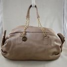 RED VALENTINO BEIGE LEATHER RUCHED BOW SIDE HAND BAG