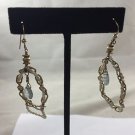 14/20 Gold Filled Faux  Pearl & Gold Chain Earrings