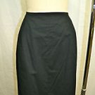 NARCISO RODRIGUEZ BLACK COTTON ZIP UP BACK SKIRT SIZE 8 RETAIL $620