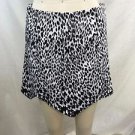 MLM BLACK/ WHITE LEOPARD THE LABEL SPIKE POINT SKIRT SIZE M RETAIL $154