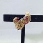 18K GOLD VINTAGE RUBY & DIAMOND DETAIL BROOCH