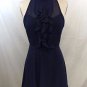 BCBGENERATION NAVY RUFFLE FRONT SLEEVELESS DRESS SIZE 0
