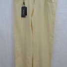 DOLCE & GABBANA CREAM LINEN CASUAL PANTS SIZE 46