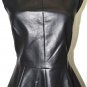 C.O BLACK POLYESTER BLEND PEBLUM TOP VEST BLOUSE ZIPPER BACK SIZE XS/US