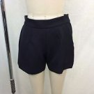 MARC JACOBS BLACK PLEATED ZIP SIDE SHORTS SIZE 6