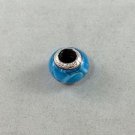 PANDORA 925 STERLING SILVER BLUE GLASS BEAD CHARM