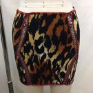 INDAH ZUBERI CHEETAH PRINT MICRO MINI SKIRT SIZE S