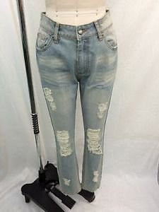 SOME DAYS LOVIN LIGHT WASH DESTROYED SKINNY JEANS SIZE 26